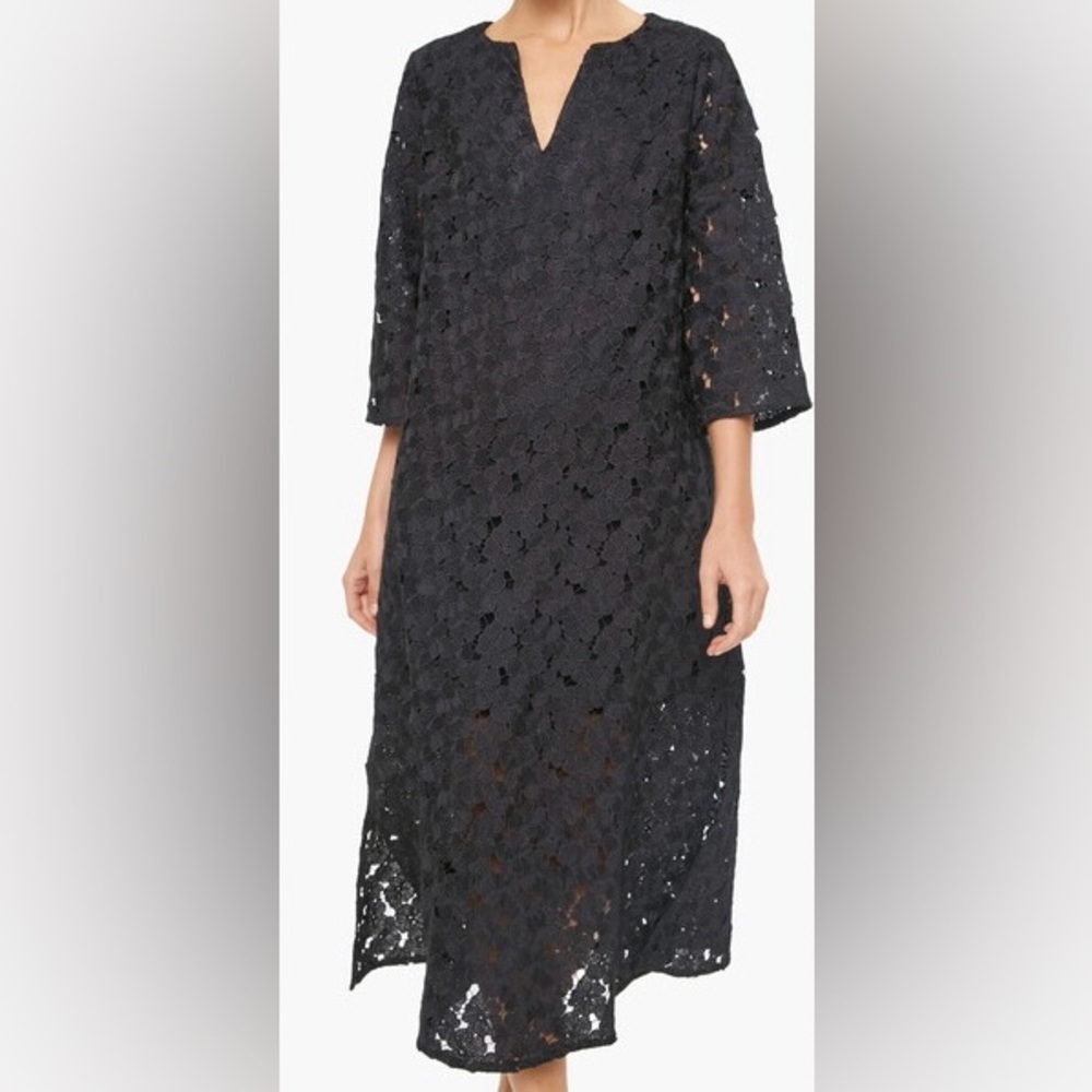 Tuckernuck Black V-Neck Lace Jamie Dress